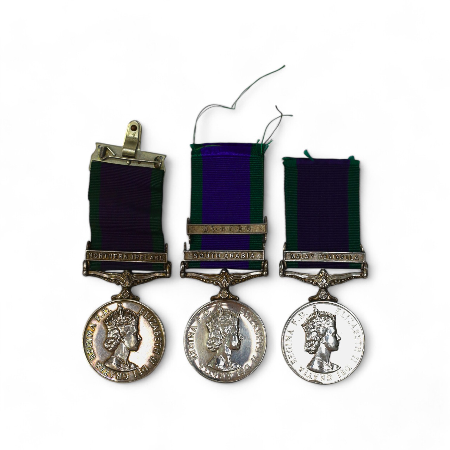 Three ERII Campaign Service Medals